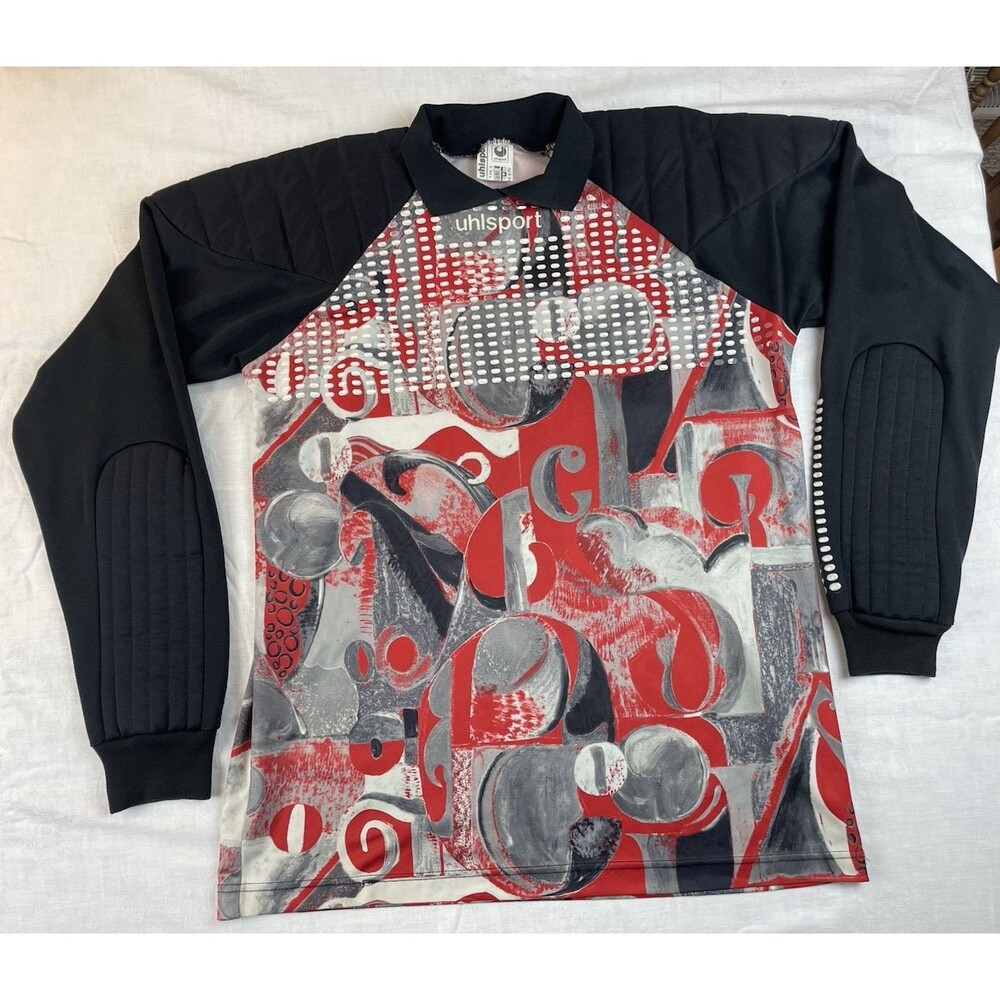 UHLSPORT Vintage Goalkeeper 90’s Jersey Multi-color Football Shirt SOCCER SzXL